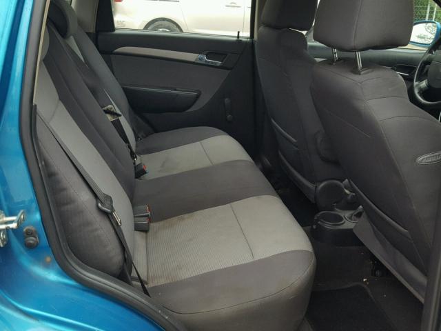 KL1TD66E09B392204 - 2009 CHEVROLET AVEO LS BLUE photo 6