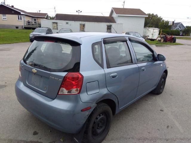 KL1TD69656B544123 - 2006 CHEVROLET AVEO BASE Көк фото 4