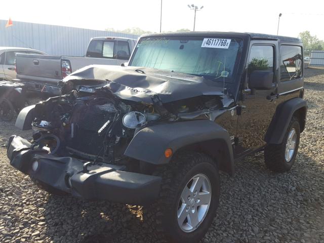 1C4AJWAG4DL599988 - 2013 JEEP WRANGLER S BLACK photo 2