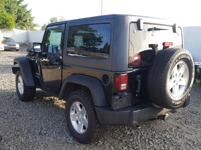 1C4AJWAG4DL599988 - 2013 JEEP WRANGLER S BLACK photo 3