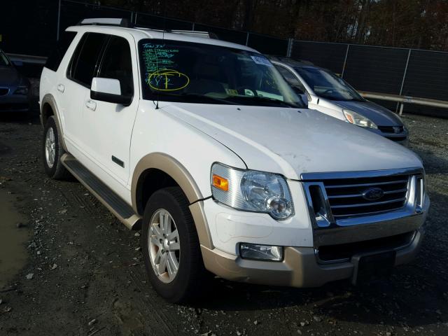 1FMEU74E37UA62399 - 2007 FORD EXPLORER E WHITE photo 1