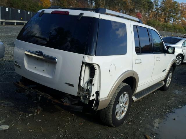 1FMEU74E37UA62399 - 2007 FORD EXPLORER E WHITE photo 4