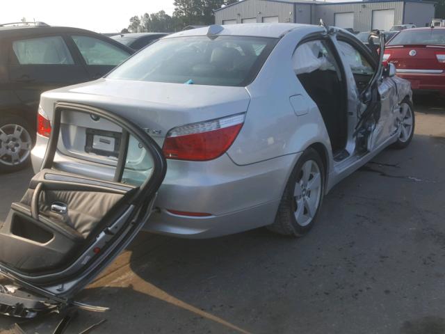 WBANV13588CZ60369 - 2008 BMW 528 XI SILVER photo 4