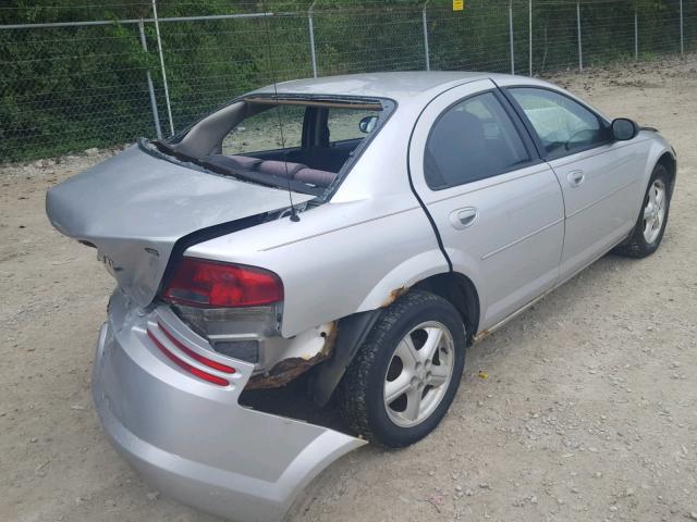 1B3EL46X25N702485 - 2005 DODGE STRATUS SX SILVER photo 4