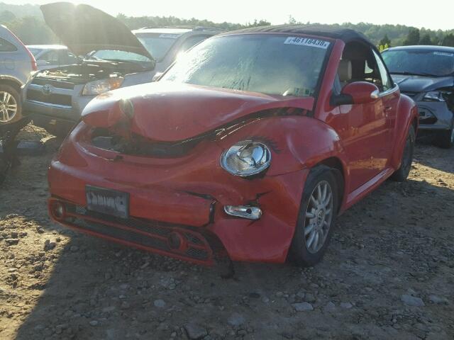 3VWCM31Y75M364571 - 2005 VOLKSWAGEN NEW BEETLE Qırmızı foto 2