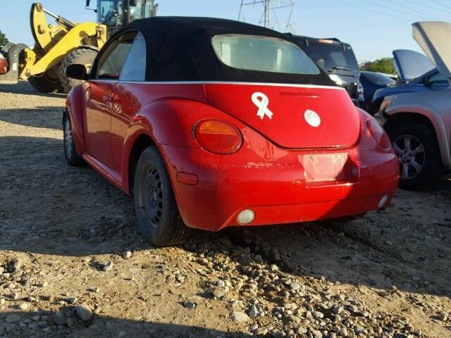 3VWCM31Y75M364571 - 2005 VOLKSWAGEN NEW BEETLE Qırmızı foto 3