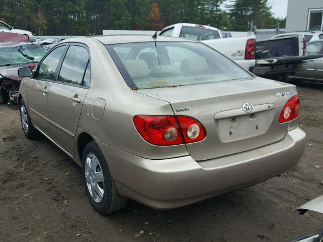 2T1BR32E67C728110 - 2007 TOYOTA COROLLA CE TAN photo 3