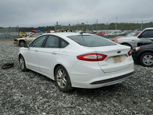 1FA6P0H77F5116238 - 2015 FORD FUSION SE WHITE photo 3