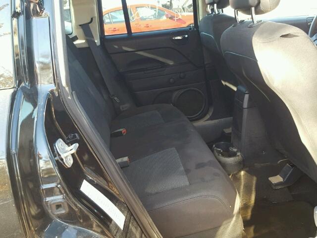 1C4NJCBA8ED796927 - 2014 JEEP COMPASS SP BLACK photo 6