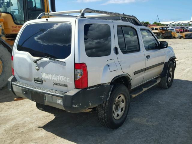 5N1ED28T9YC527433 - 2000 NISSAN XTERRA SILVER photo 4