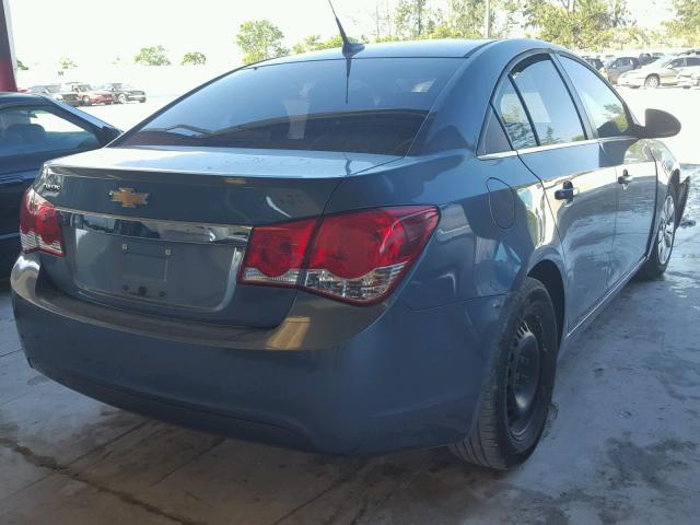 1G1PC5SH0C7333907 - 2012 CHEVROLET CRUZE LS BLUE photo 4