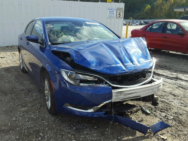 1C3CCCAB7FN536269 - 2015 CHRYSLER 200 LIMITE BLUE photo 1