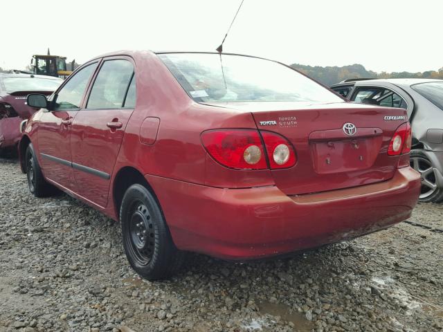 2T1BR32EX6C629725 - 2006 TOYOTA COROLLA CE MAROON photo 3