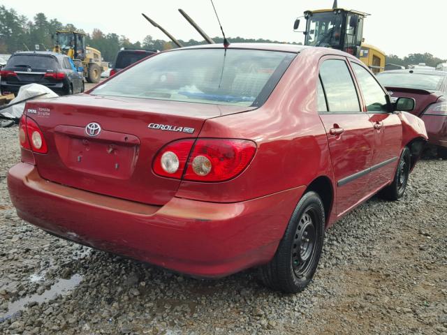 2T1BR32EX6C629725 - 2006 TOYOTA COROLLA CE MAROON photo 4