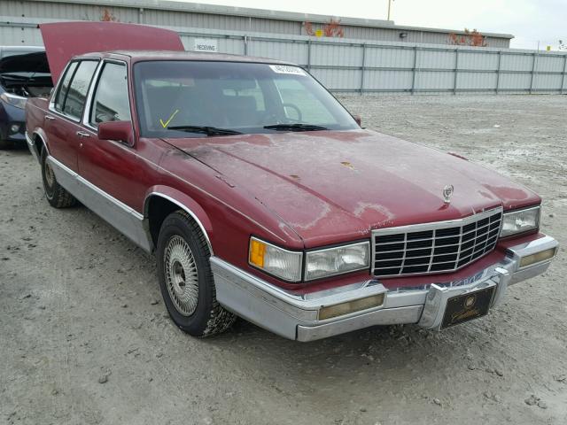 1G6CD53B1P4315021 - 1993 CADILLAC DEVILLE RED photo 1