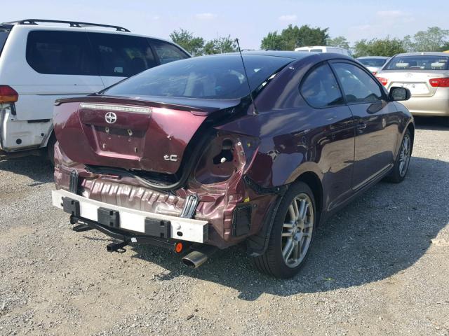 JTKDE177260098493 - 2006 TOYOTA SCION TC 勃艮第红 照片 4