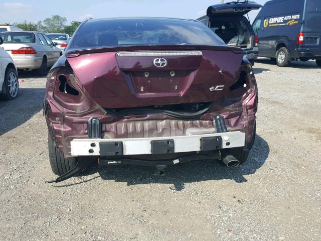 JTKDE177260098493 - 2006 TOYOTA SCION TC 勃艮第红 照片 9
