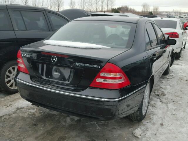 WDBRF40JX4F445787 - 2004 MERCEDES-BENZ C 230K SPO BLACK photo 4