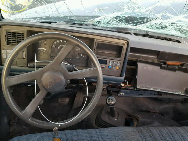 1GTDC14Z9MZ512462 - 1991 GMC SIERRA C15 BLUE photo 9