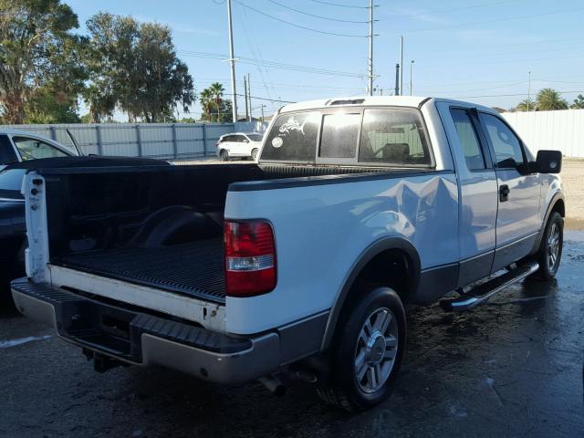 1FTPX12545NB01500 - 2005 FORD F150 WHITE photo 4