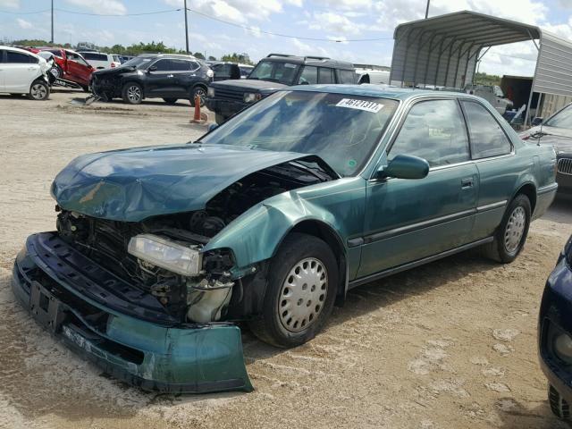 1HGCB7153PA008450 - 1993 HONDA ACCORD LX GREEN photo 2