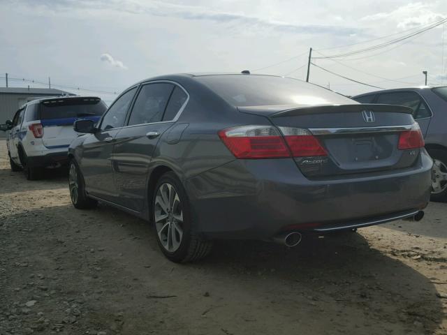 1HGCR3F89DA045621 - 2013 HONDA ACCORD EXL GRAY photo 3