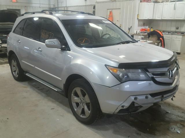 2HNYD285X8H505659 - 2008 ACURA MDX SPORT SILVER photo 1