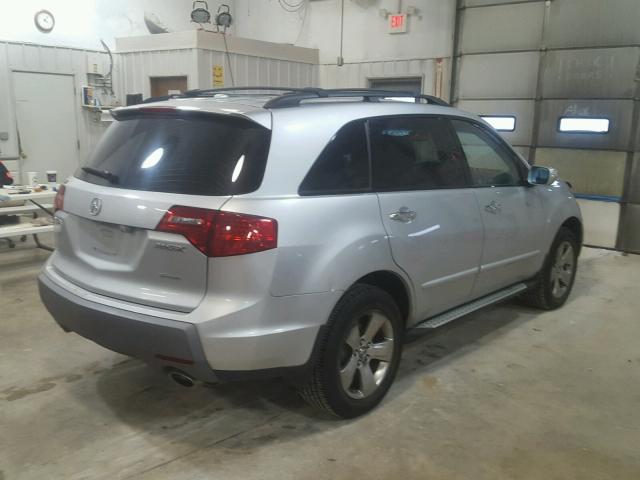 2HNYD285X8H505659 - 2008 ACURA MDX SPORT SILVER photo 4