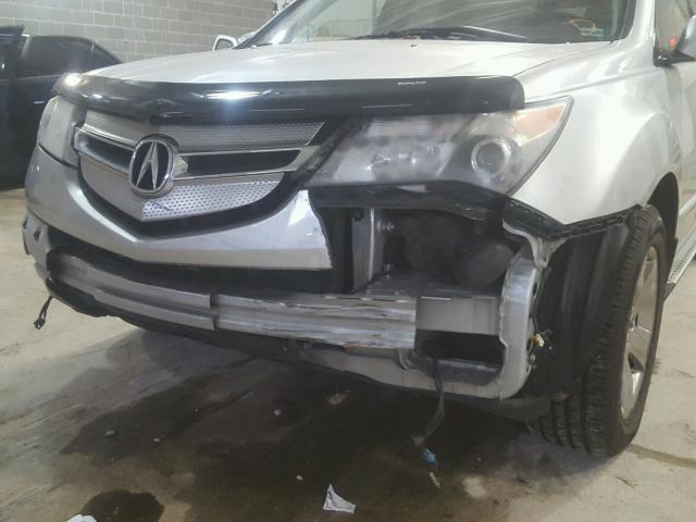 2HNYD285X8H505659 - 2008 ACURA MDX SPORT SILVER photo 9