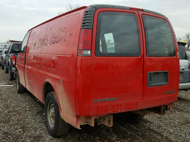 1GCHG35R321236534 - 2002 CHEVROLET EXPRESS G3 RED photo 3