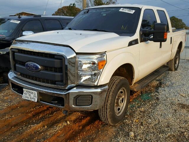 1FT7W2B63GEB58274 - 2016 FORD F250 SUPER WHITE photo 2