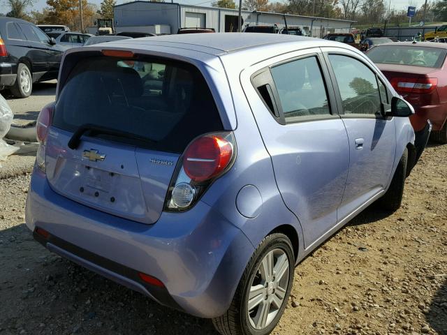 KL8CD6S95EC578562 - 2014 CHEVROLET SPARK 1LT BLUE photo 4