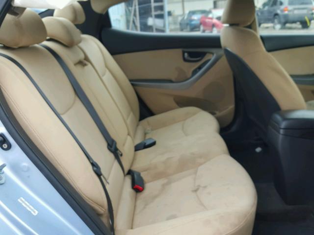 KMHDH4AE5BU138975 - 2011 HYUNDAI ELANTRA GL BLUE photo 6