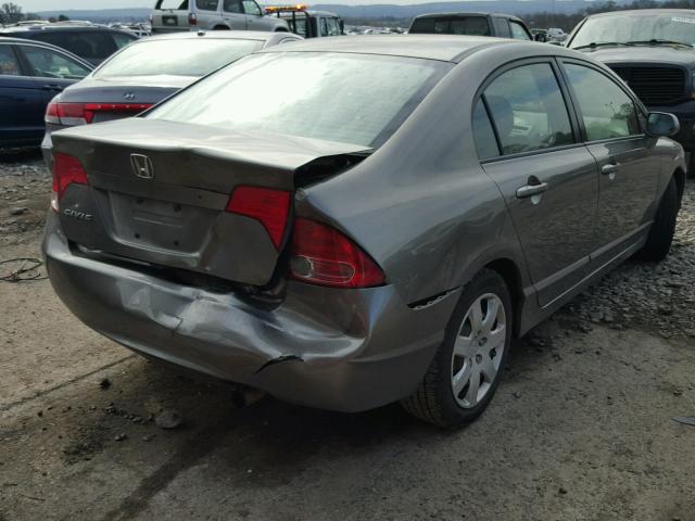 2HGFA16588H323639 - 2008 HONDA CIVIC LX BROWN photo 4