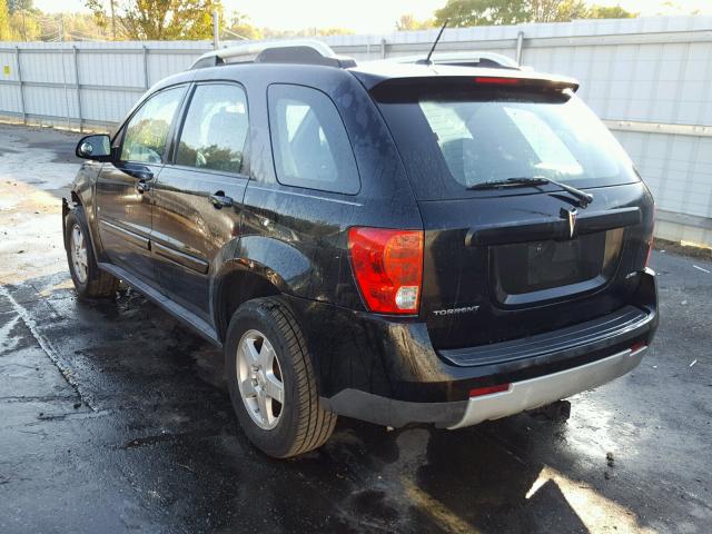 2CKDL43F186039207 - 2008 PONTIAC TORRENT BLACK photo 3