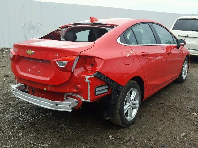 1G1BE5SM0H7228700 - 2017 CHEVROLET CRUZE LT RED photo 4