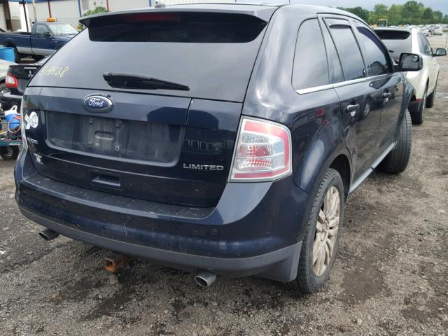 2FMDK39C78BB14528 - 2008 FORD EDGE LIMIT BLUE photo 4