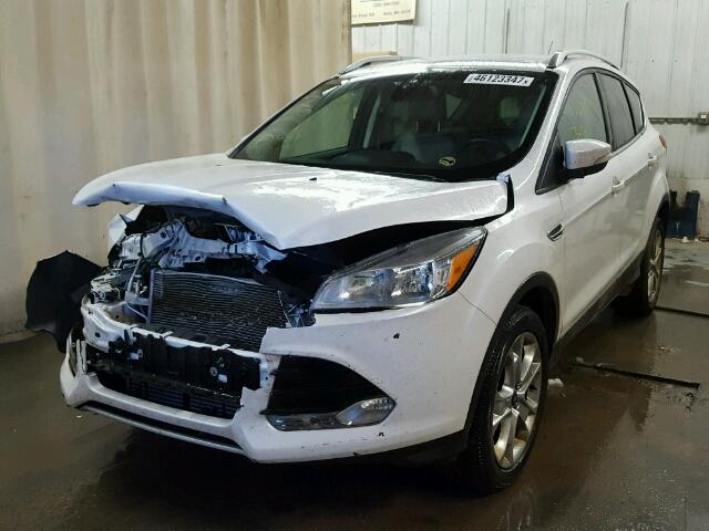 1FMCU9J9XEUE26776 - 2014 FORD ESCAPE TIT WHITE photo 2