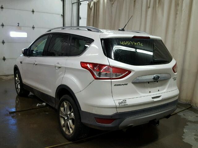 1FMCU9J9XEUE26776 - 2014 FORD ESCAPE TIT WHITE photo 3