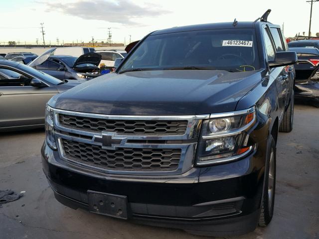 1GNSCHKC9FR171038 - 2015 CHEVROLET SUBURBAN C BLACK photo 2