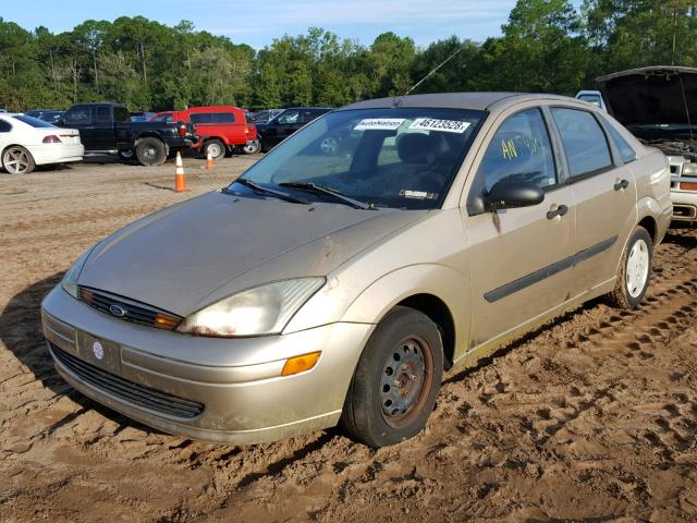 1FAFP33P22W255660 - 2002 FORD FOCUS LX GOLD photo 2