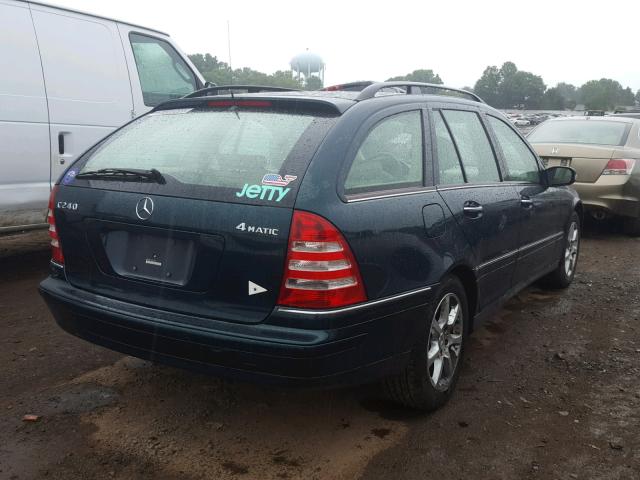 WDBRH81J15F617402 - 2005 MERCEDES-BENZ C 240 SPOR GREEN photo 4