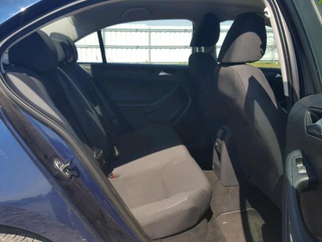 3VW1K7AJ3DM439238 - 2013 VOLKSWAGEN JETTA BASE BLUE photo 6