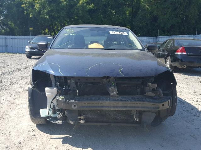 3VW1K7AJ3DM439238 - 2013 VOLKSWAGEN JETTA BASE BLUE photo 9