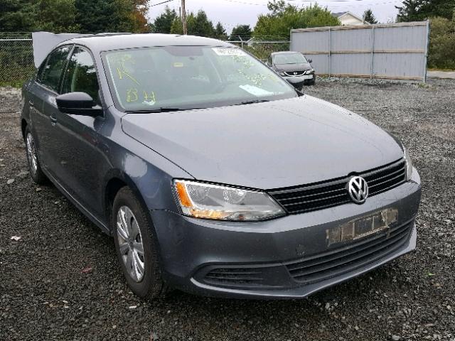 3VW1K7AJ6CM308397 - 2012 VOLKSWAGEN JETTA BASE GRAY photo 1