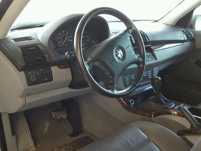 5UXFA13544LU31576 - 2004 BMW X5 3.0I GRAY photo 9