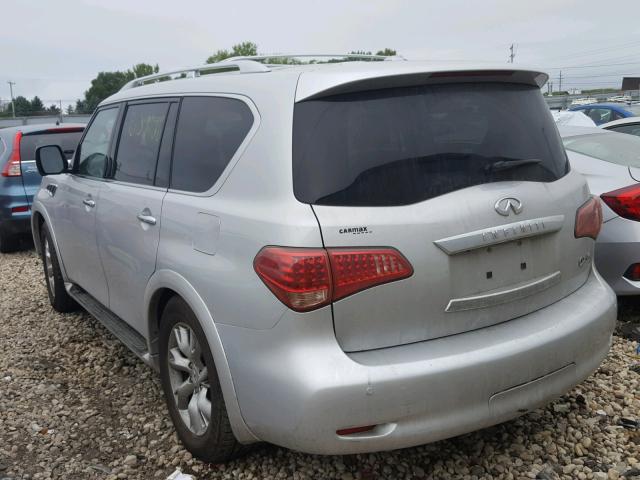 JN8AZ2NE2B9001714 - 2011 INFINITI QX56 SILVER photo 3