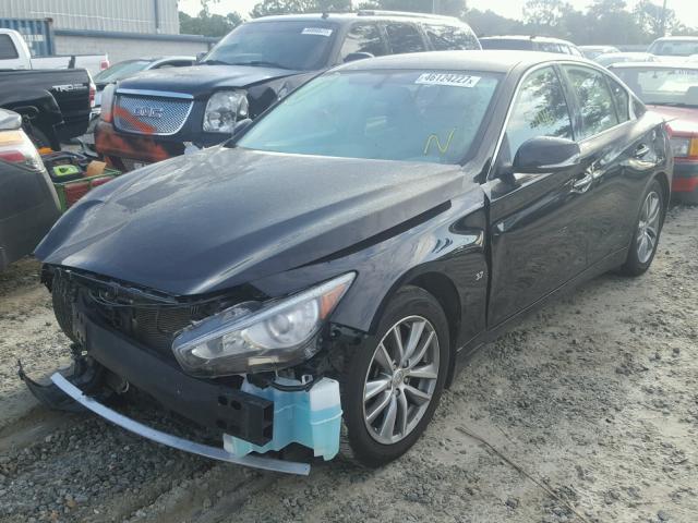 JN1BV7AP4EM675495 - 2014 INFINITI Q50 BASE Negro foto 2