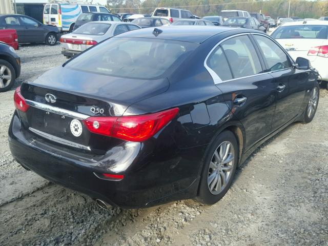 JN1BV7AP4EM675495 - 2014 INFINITI Q50 BASE BLACK photo 4