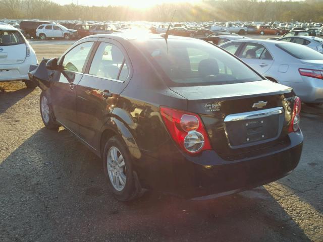 1G1JC5SH6E4141417 - 2014 CHEVROLET SONIC LT BLACK photo 3